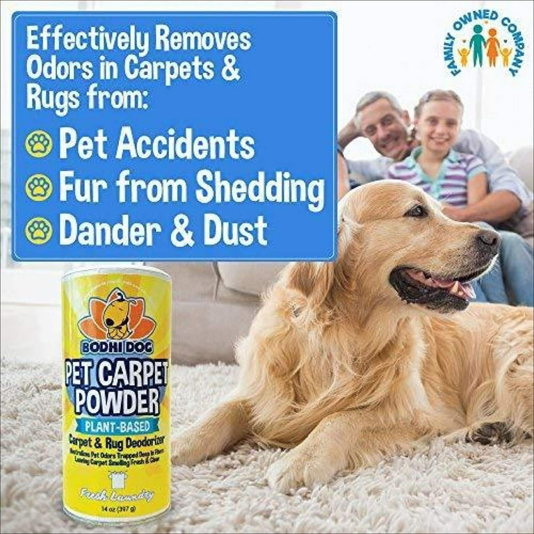 Natural Dog Odor Carpet Powder Dry Pet Smell Neutralizer And Eliminator Remove Urine Smells Plant Based Biodegradable Room Deodorizer Loosens Fur Dirt Com