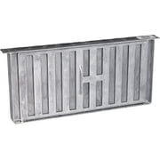 Air Vent Inc Foundation Vent 16" X 8" 45 Sq. In. Free Area, Aluminum mill - silver gray, 16" x 8"