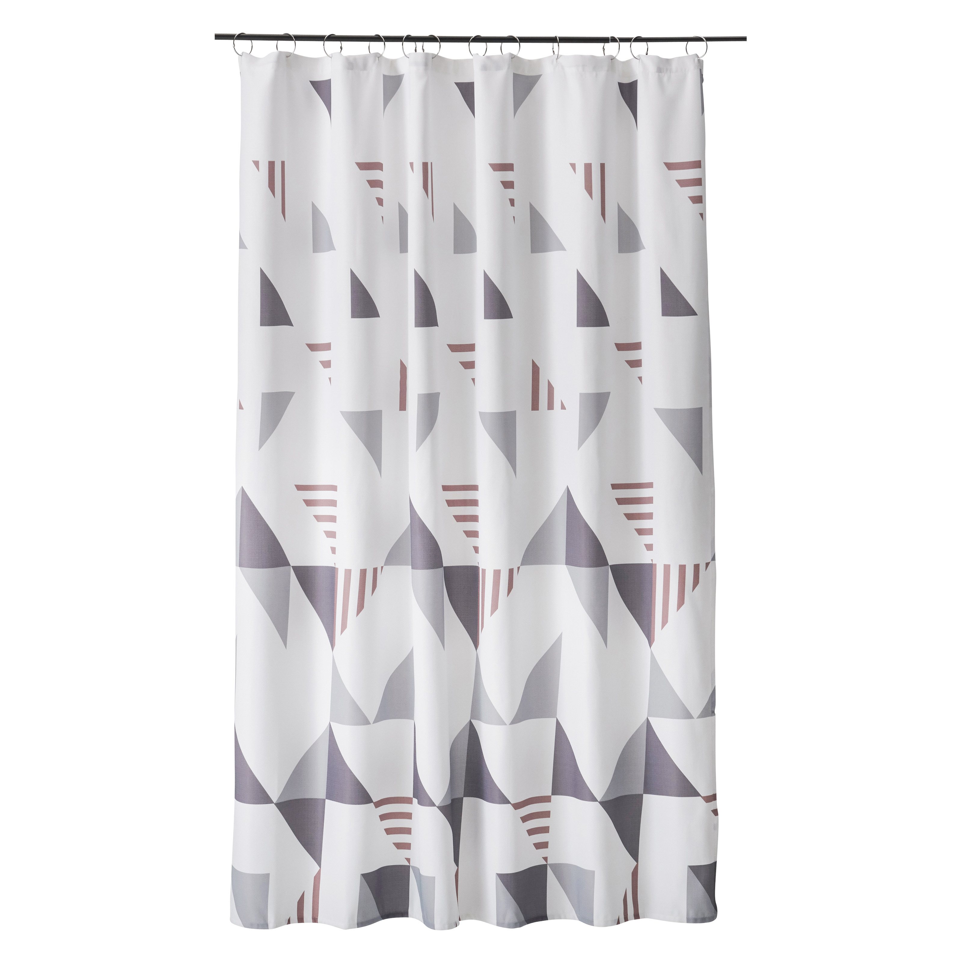 MoDRN Scandinavian Triangle Shower Curtain - image 2 of 7