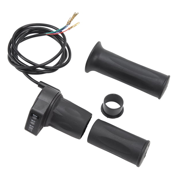 Empuñadura de acelerador de bicicleta eléctrica, accesorios de manillar giratorios impermeables para modificación de energía de litio