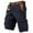 Navy, variant on MuXiKeJi Clothes Mens Cargo Shorts 7 Inch Inseam Elastic Waist Stretch Work Shorts Relaxed Fit Hiking Chino Short Multi Pockets