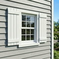 thumbnail image 5 of GVN Louver Shutters with Premium Board and Batten, Window Panel Shutters with Two Horizontal Rails and Easy Mount for Farmhouse, Home Office, Living Room, Bedroom, White(14"*35"), 5 of 8