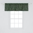 thumbnail image 2 of Ambesonne St. Patricks Day Window Valance, Trefoil Leaves Art, 54" X 18", Shamrock Green and Dark Grey, 2 of 3