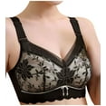 thumbnail image 2 of loopsun for Womens Plus Size Bra,Women's Bra Wire Free Underwear Large Size Thin Cup Lace Sexy Bra, 2 of 5