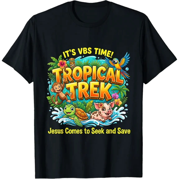 Tropical Trek Vbs Jesus Saves Vacation Bible School T-Shirt