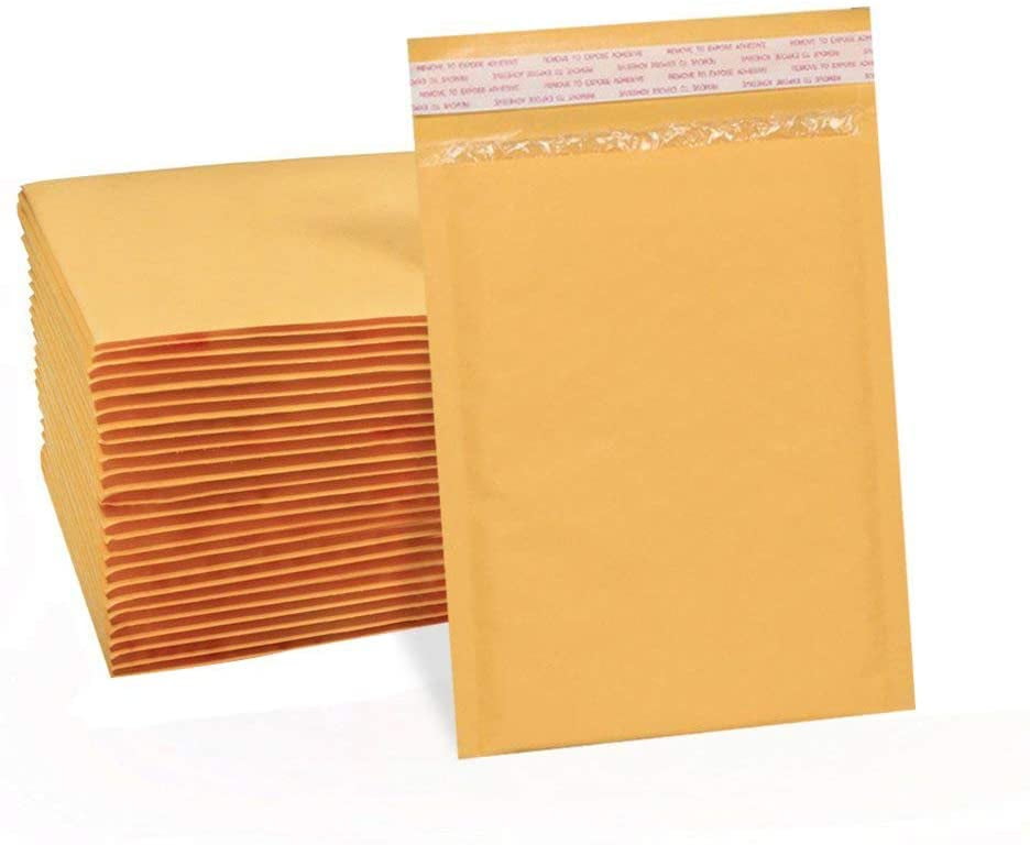 9x12,11 x16 Yellow Kraft Bubble Mailers Padded Envelopes Shipping Size 4x8,6x10 