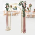 thumbnail image 3 of SENDERPICK 8.2ft Gold Wedding Arch Backdrop Stand, Square Arch Double Metal Balloon Arch, 3 of 19