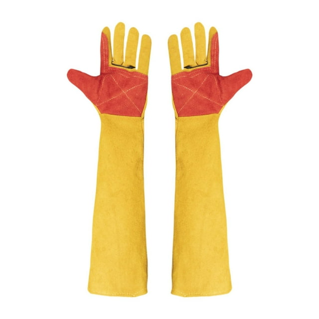 Almencla 1 Pair Durability Wear Resistant Welding Gloves for Welding Cat Dog Training