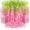 Deep Pink, variant on 12 Pack Artificial Flowers Silk Wisteria Vine Ratta Hanging Flower (Red)