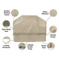thumbnail image 4 of Covermates Elite Grill Cover – All-Weather Heavy Duty Outdoor BBQ Cover with Water-Resistant 300D Polyester, Adjustable Drawcord & Buckle Straps, Mesh Vent, UV-Resistant Protection, 66 Inch, Khaki, 4 of 8