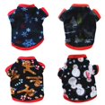 thumbnail image 6 of Zhongxinda Dog Snowman Print Cloth Winter Warmer Fleece Fabric Dog Clothes Warm Clothing For Dogs Pet Coat, 6 of 6