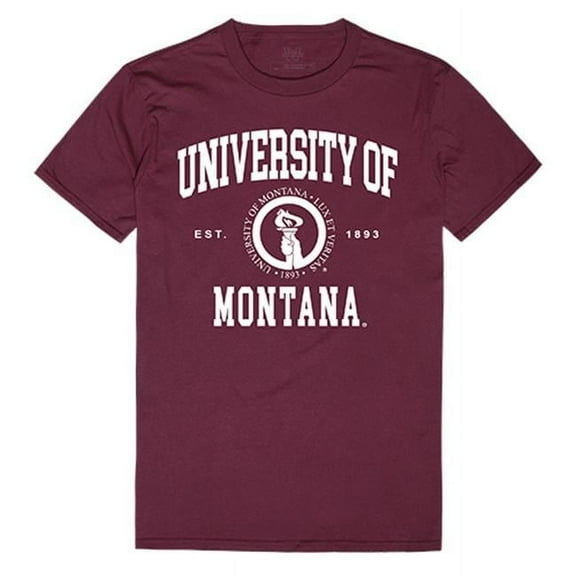 W Republic Apparel 526-191-MAR-05 Montana State University Seal Tee, Maroon - 2XL