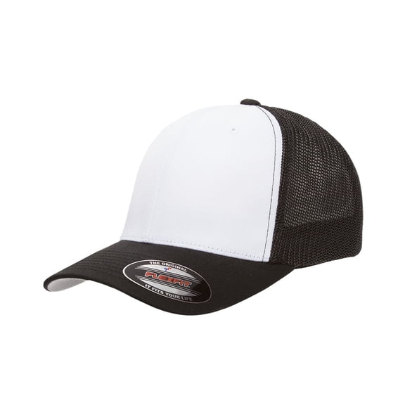 Yupoong Flexfit Trucker Mesh with White Front Panels Cap - 6511W