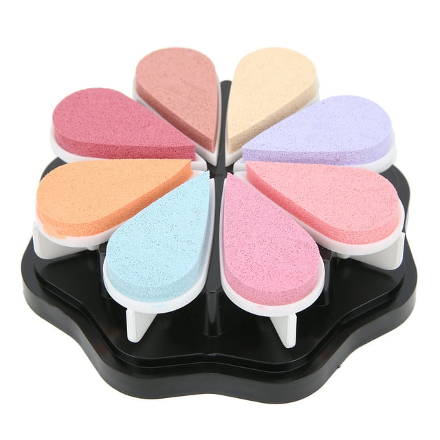 Petal Shape Pad for DIY HandMade, Creative Ink Pad, Office Supplies, 8 Color Combinations, Pigment based Water based, Mix Colors for Finger Painting