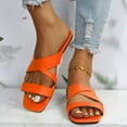thumbnail image 1 of Vedolay Women's Sandals Womens Wedge SandalsAnkle Strap Rhinestone Sandals Summer Comfortable Shoes,Orange 6.5, 1 of 3