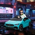 thumbnail image 2 of Qaba 12V Mercedes-Benz Licensed Kids Electric RC Car, Toddler Ride on Toys Gift, Blue, 2 of 10