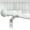 white, variant on Curtain Poles 28-50 inch , Curtain Rods with a Diameter of 5/8 inch with Brackets for Windows, White