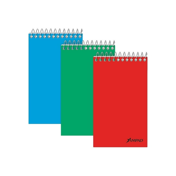 Ampad Memo Pads 3" x 5" Narrow Ruled Assorted 60 Sheets/Pad 397987