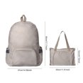 thumbnail image 4 of Mochila de gimnasio de doble uso con bolsillos de malla Bolsa de almacenamiento Bolsa de viaje Hombres Mujeres al aire libre, 4 of 4