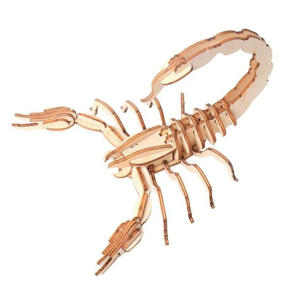 Rompecabezas de insectos DIY, modelo de juguete de madera, rompecabezas de madera para niños, 1 ud.