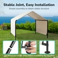 thumbnail image 6 of UBesGoo 4x4x3ft Outdoor Pet Shade Shelter Pet Summer Tent, Versatile Canopy Tent for Dogs, Cats & Small Animals, Beige, 6 of 7