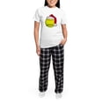 thumbnail image 5 of CafePress - Softball Santa Women's Light Pajamas - Women's Short Sleeve Print T-Shirt and Pants Light Cotton Pajama Set, 5 of 7