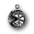 thumbnail image 1 of Sterling Silver 18" .8mm Box Chain 3D Cake Piece Missing Pendant Necklace, 1 of 2