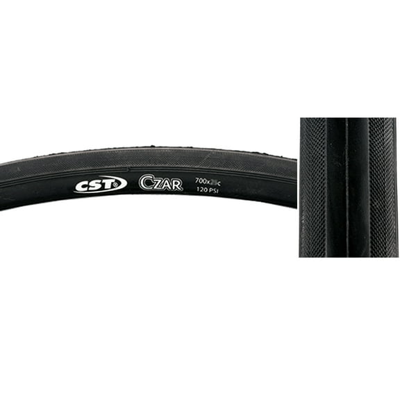 CST Premium Tire Czar 700X25 Black/Black 120Lb