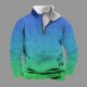 thumbnail image 1 of Sudadera sin capucha para hombre, informal, a la moda, con cuello alto, estampado de calaveras, cremallera, jersey de manga larga, blusa de poliéster para hombre, 1 of 5