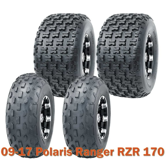 Set 4 WANDA ATV Tires 19X7-8 & 20X10-9 fit 09-17 Polaris Ranger RZR 170