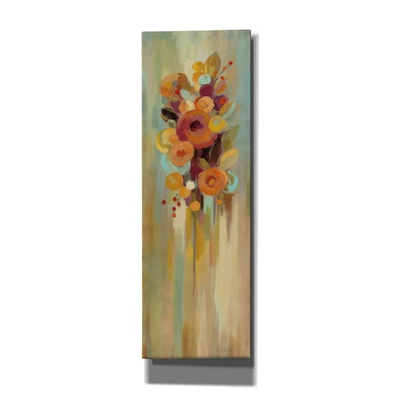 Epic Graffiti 'Tall Autumn Flowers I' by Silvia Vassileva, Canvas Wall Art, 20"x60"