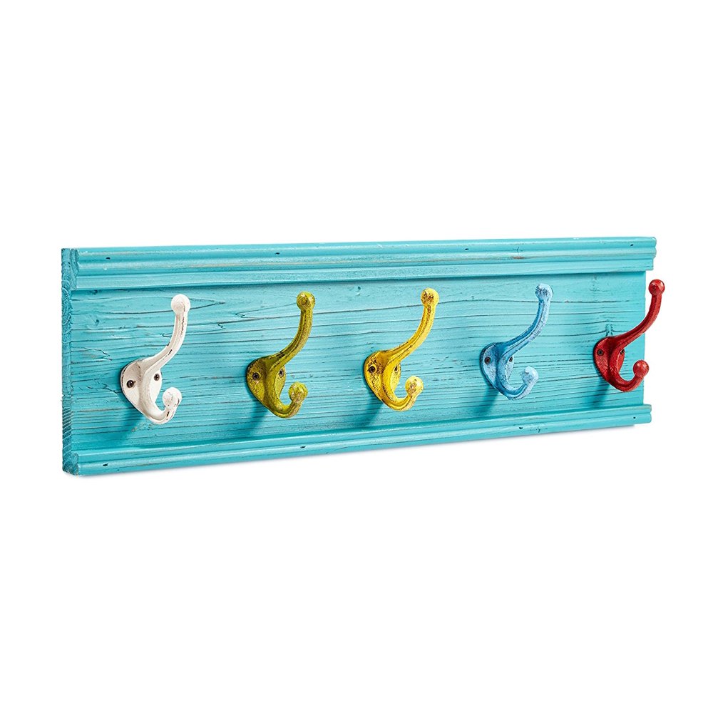 colorful classroom coat hooks