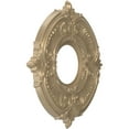 thumbnail image 2 of Ekena Millwork 10"OD x 3 1/2"ID x 3/4"P Attica Thermoformed PVC Ceiling Medallion (Fits Canopies up to 4 1/8"), Universal Metallic Champagne Mist, 2 of 5