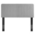 thumbnail image 4 of Modway Milenna Channel Tufted Upholstered Fabric Twin Headboard in Light Gray, 4 of 10