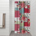 thumbnail image 2 of Pioneer Flower Floral Print Pattern Shower Curtain 36"x72" ,Bathroom Decorative Shower Curtains Set with 12 Hooks,Modern Waterproof Washable Shower Curtain, 2 of 6