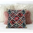thumbnail image 4 of Fall Patch Snowflowers Throw Fabric Pillow with Zip in Dark Blue Yellow 16x16, 4 of 7