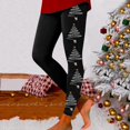 thumbnail image 1 of WILLBEST Pantalones Casuales elegantes para Mujer: Leggings de Cintura Alta con Estampado Navideño para Levantamiento de Pesas, Yoga y Uso Diario. Extra Grande, 1 of 3