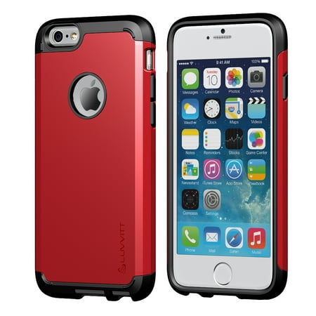 LUVVITT [Ultra Armor] Shock Absorbing Case Best Heavy Duty Dual Layer Tough Cover for Apple iPhone 6 Plus / iPhone 6s Plus