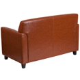 thumbnail image 3 of Pemberly Row Modern / Contemporary Bonded Leather Loveseat In Brown, 3 of 3