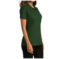 thumbnail image 4 of Womens Short Sleeve Easy Care SuperPro React Polo Shirt Dark Green S, 4 of 5