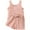 Pink, variant on Toddler Baby Girl Outfits Floral Summer Clothes Infant Spring Waffle Short Sleeve Shirt Tops Cute Shorts Set(Blazer,3-4 Y)