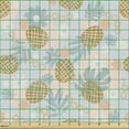 thumbnail image 2 of Ambesonne Fruits Fabric by the Yard Upholstery, Pastel Tone Summer Pineapple, 1 Yard, Camel Rose and Blue Grey, 2 of 5