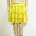thumbnail image 3 of Mepaouo Girls Metallic Sequin Tutu Skirt Ruffle Sparkle Dance Outfit Polka Dot 3 Layers Skorts Sizes XXS-XL, 3 of 8