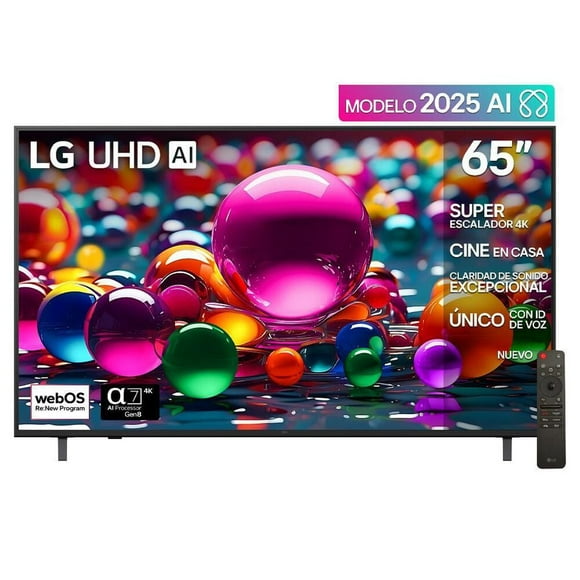 Pantalla 65 pulgadas LG UHD AI UA80 4K Smart TV