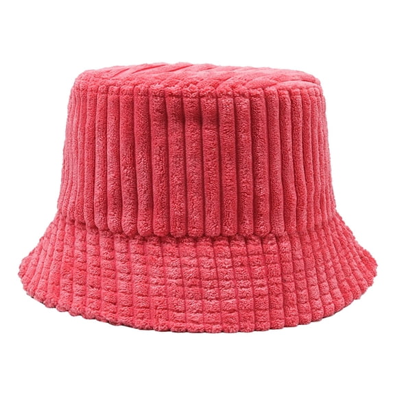 Tanghaowl Womens Hat Colorful Fisherman Hat Wide Stripe Corduroy Fashionable Sun Hat For Large Head Size Stylish Streetwear Cap Ladies Rain Hat