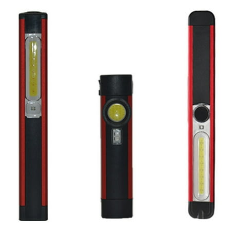 

Chamat COB LED Camping Work Inspection Light Lamp USB Rechargeable Hand Torch Magnetic Portable Flashlight LED Light 3PCS