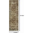 thumbnail image 2 of Magnolia Home by Joanna Gaines x Loloi Sinclair SIN-01 Collection Machine Washable Rust/Lagoon 2'-3" x 9'-6" Runner Rug, 2 of 8