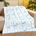 thumbnail image 5 of JoyMoreHome Christmas Bow Pattern Throw Blanket, Easy to Clean, Soft Cozy Warm Blanket, for Livingroom, Bedroom, Sofa, Bed, Holiday Party, 5 of 8