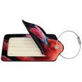 thumbnail image 2 of Fuzoiu Closeup Red Flamingo Portrait Print Premium Leather Luggage Tag,Travel Accessory,Luggage Tag for Suitcase Baggage Handbag Travel Bag,Name Card & Privacy Cover-2 PCS, 2 of 5