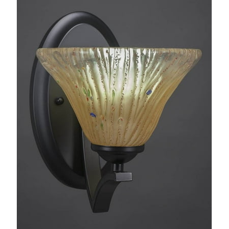 1-Light Wall Sconce with Amber Crystal Glass Shade - Walmart.com